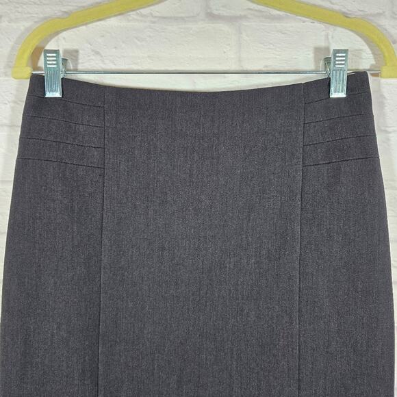 M The Limited Collection Grey Pencil Skirt Womens Size 2 Office Career Sleek - Picture 2 of 9